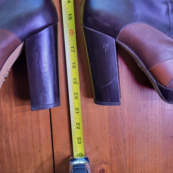 Bally Leather Platform Lace-Up Over the Knee Boots 7.5 - Picture 3 of 14